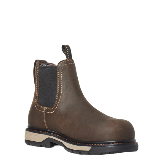 Ariat Ladies Riveter Chelsea CSA Waterproof Brown Work Boots 10035772