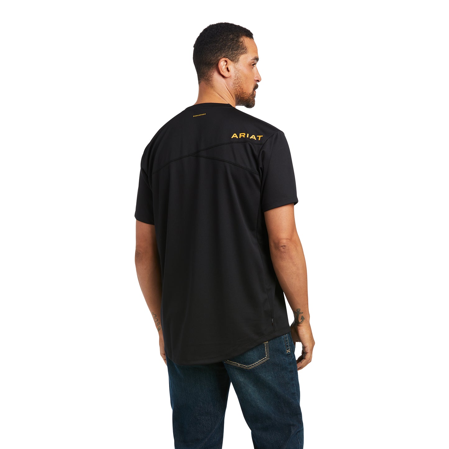 Ariat® Men's Polar Elite All Seasons Black T-Shirt 10039171
