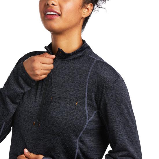Ariat® Ladies Rebar Evolution Half Zip Black T-Shirt 10039540