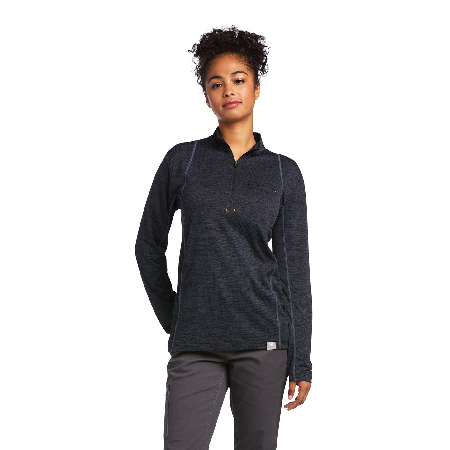Ariat® Ladies Rebar Evolution Half Zip Black T-Shirt 10039540