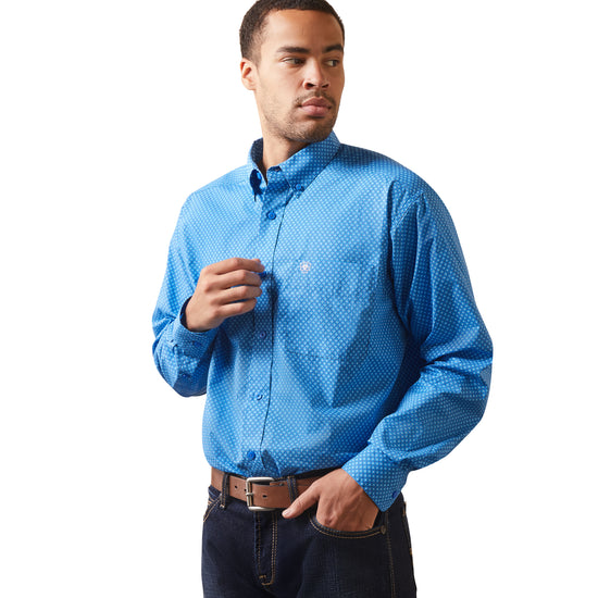 Ariat Men's Lloyed Blue Classic Fit Button Down Shirt 10043770