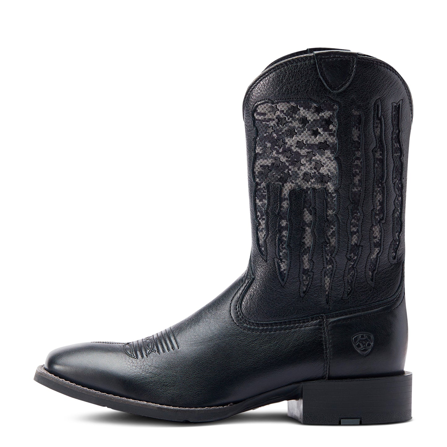 Ariat Men's My Country VentTEK Black Deertan Western Boot 10044563