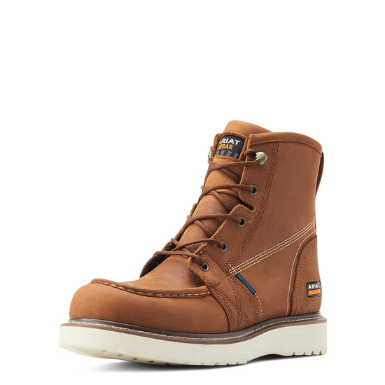 Ariat Men's Rebar Wedge 6" Honey Brown Waterproof Work Boots 10044539