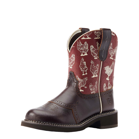Ariat Ladies Fatbaby Heritage Farrah Chocolate Chip Western Boot 10044439