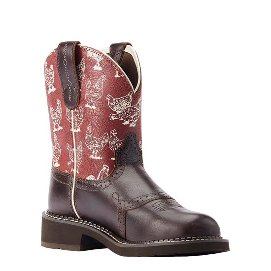 Ariat Ladies Fatbaby Heritage Farrah Chocolate Chip Western Boot 10044439