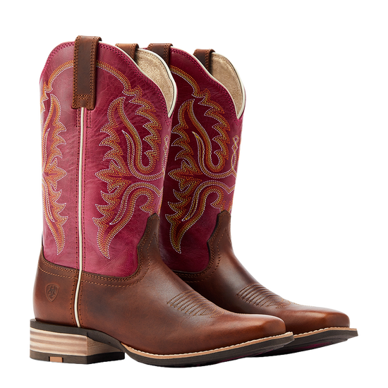 Ariat Ladies Olena Vintage Caramel Leather Western Boot 10044441