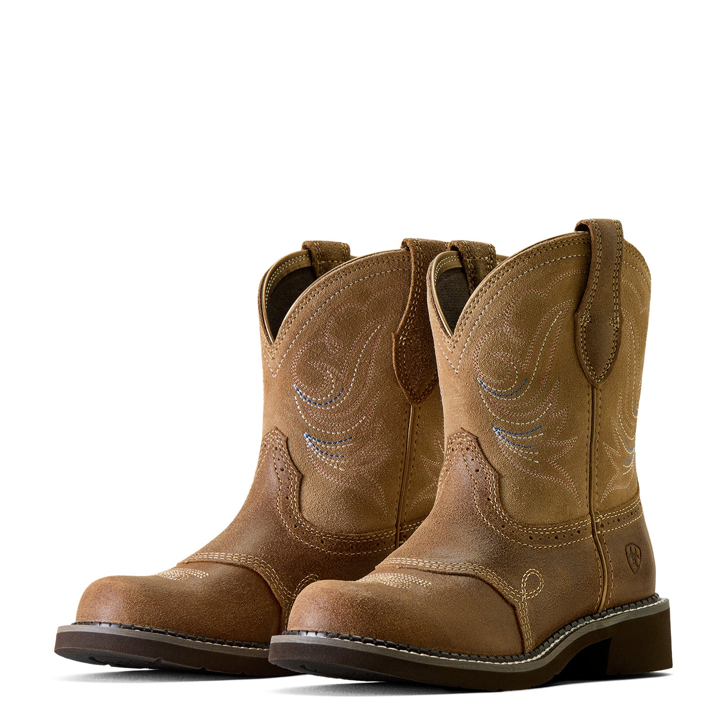 Ariat Ladies Fatbaby Heritage Dapper Wicker Brown Leather Western Boot 10044537