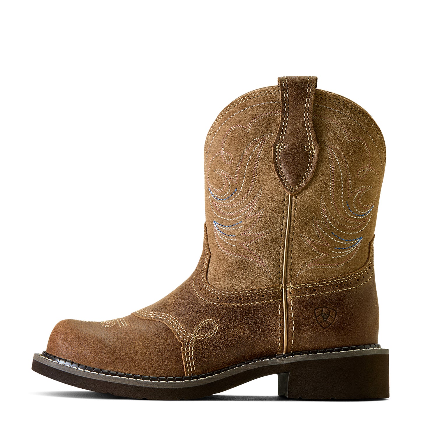 Ariat Ladies Fatbaby Heritage Dapper Wicker Brown Leather Western Boot 10044537
