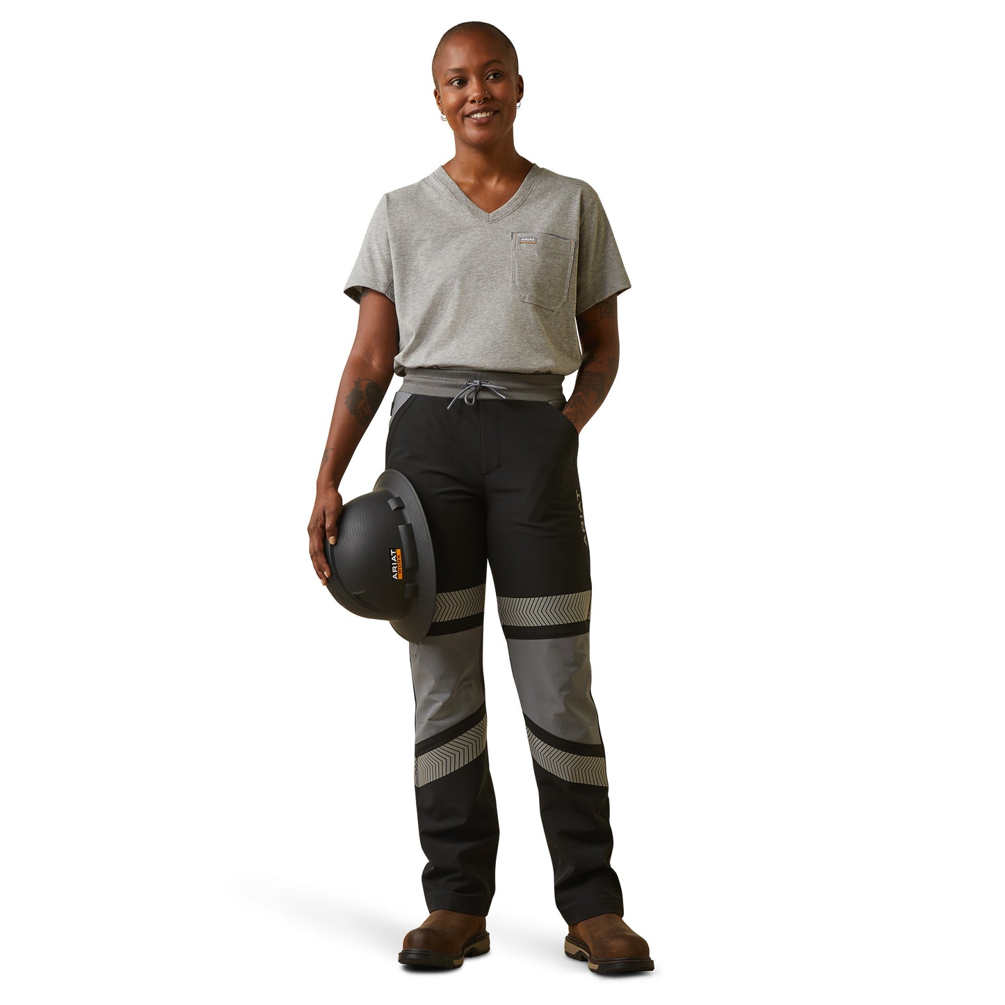 Ariat Ladies Black Rebar DuraStretch Pull-On Slim Leg Pant 10043157