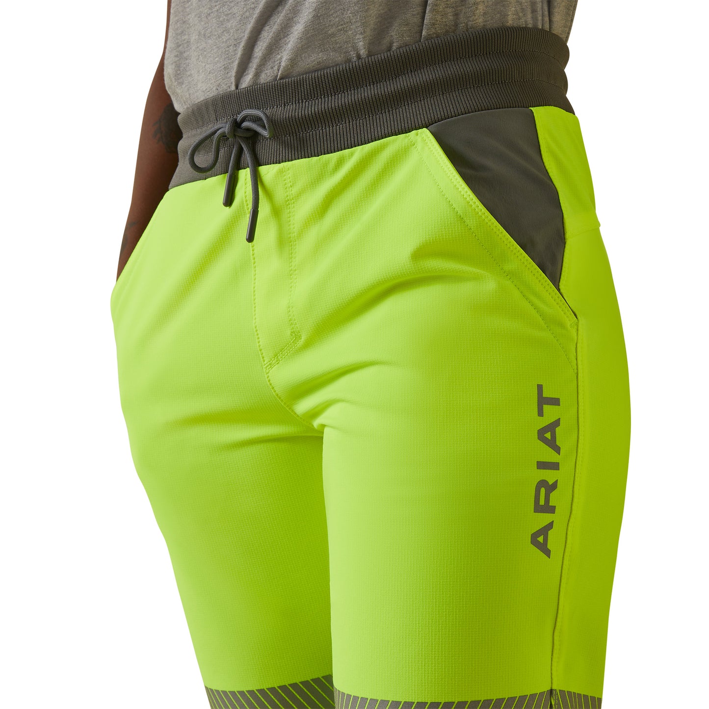 Ariat Ladies HI-VIS Yellow Rebar DuraStretch Pull-On Slim Leg Pant 10043158
