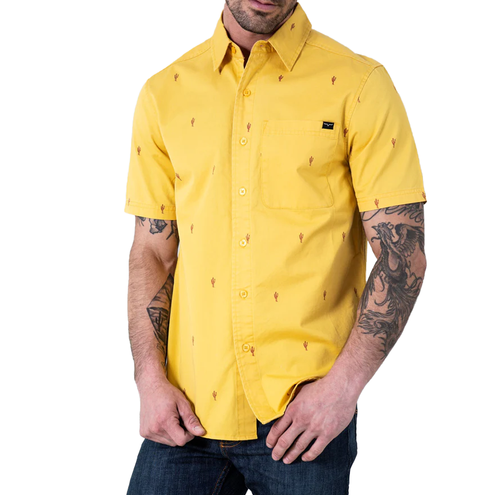 gold button down dress shirt Men's Kimes Ranch Cisco Button Up Shirt XLarge Gold