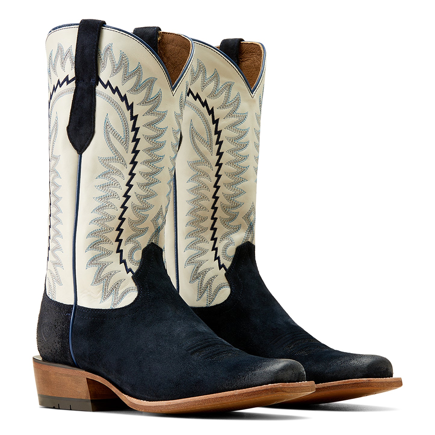 Ariat Men's Futurity Time Polo Blue Roughout Western Boots 10047718