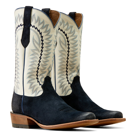 Ariat Men's Futurity Time Polo Blue Roughout Western Boots 10047718