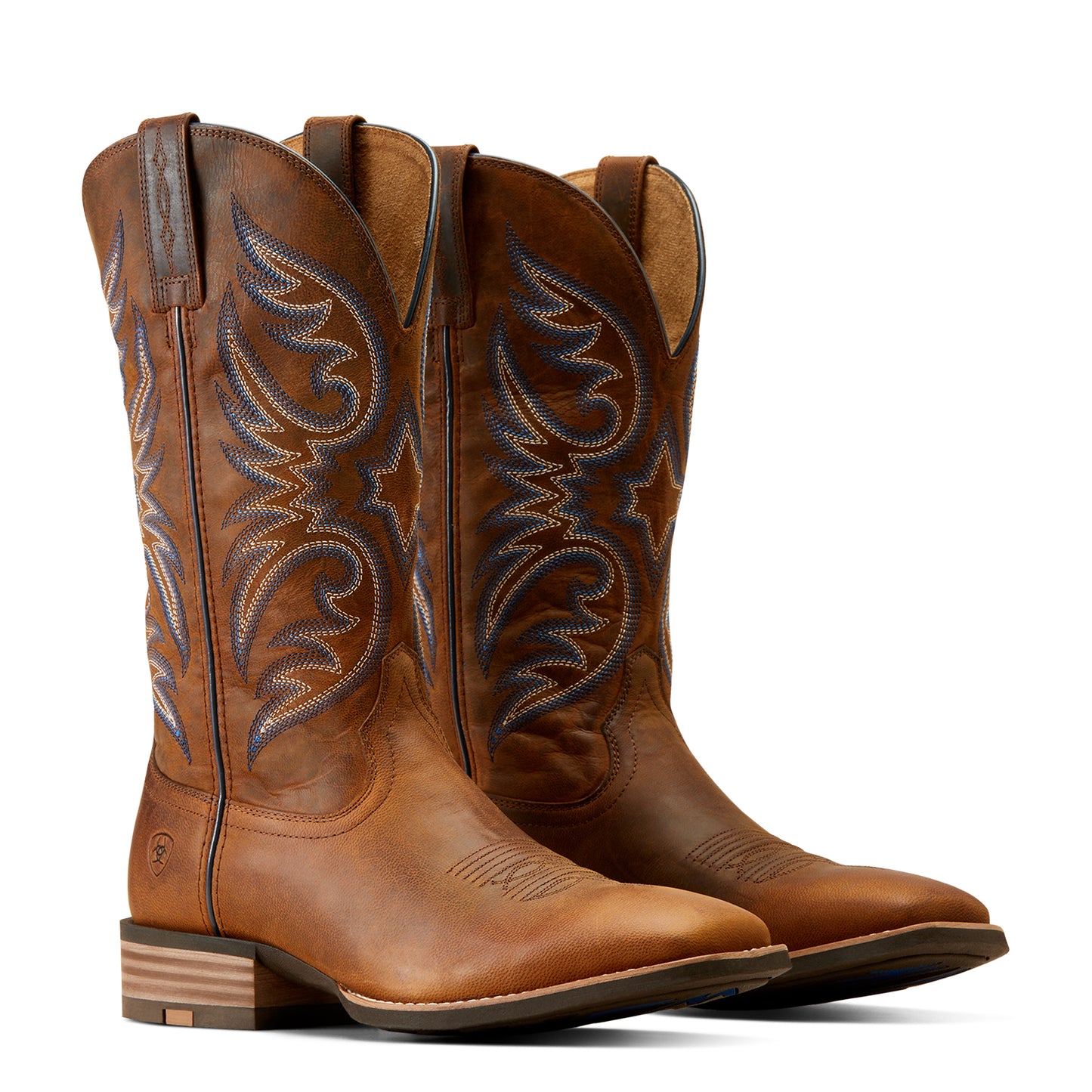 Ariat Men's Ricochet Weathered Chestnut Wide Square Toe Cowboy Boot 10050938