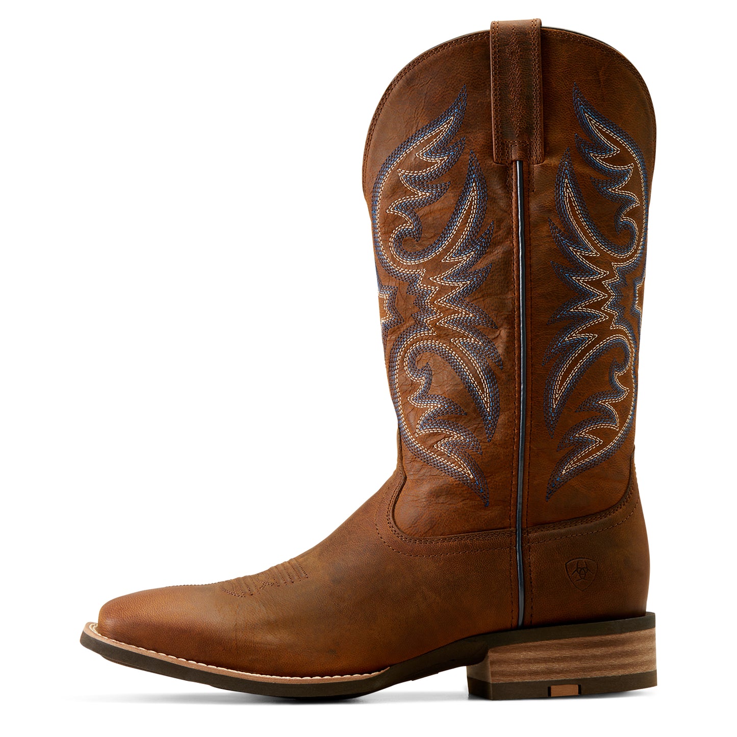 Ariat Men's Ricochet Weathered Chestnut Wide Square Toe Cowboy Boot 10050938