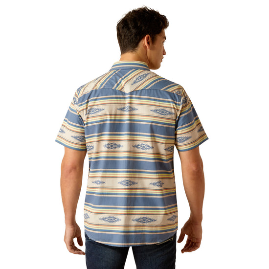 Ariat Men's Hebastian Retro Fit Sandshell Snap Short Sleeve Shirt 10051304