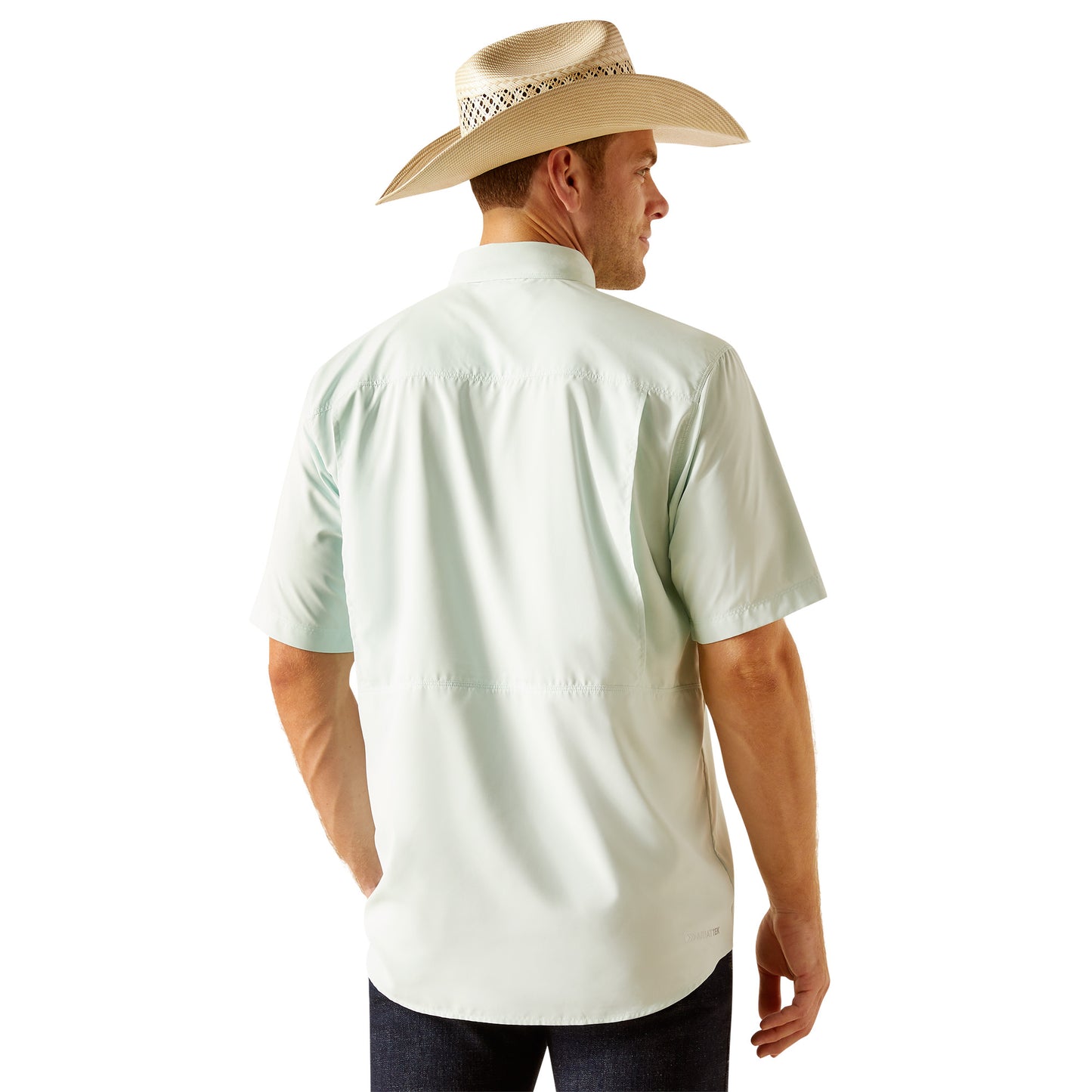 Ariat Men's VentTEK Outbound Classic Fit Bleached Aqua Shirt 10051319