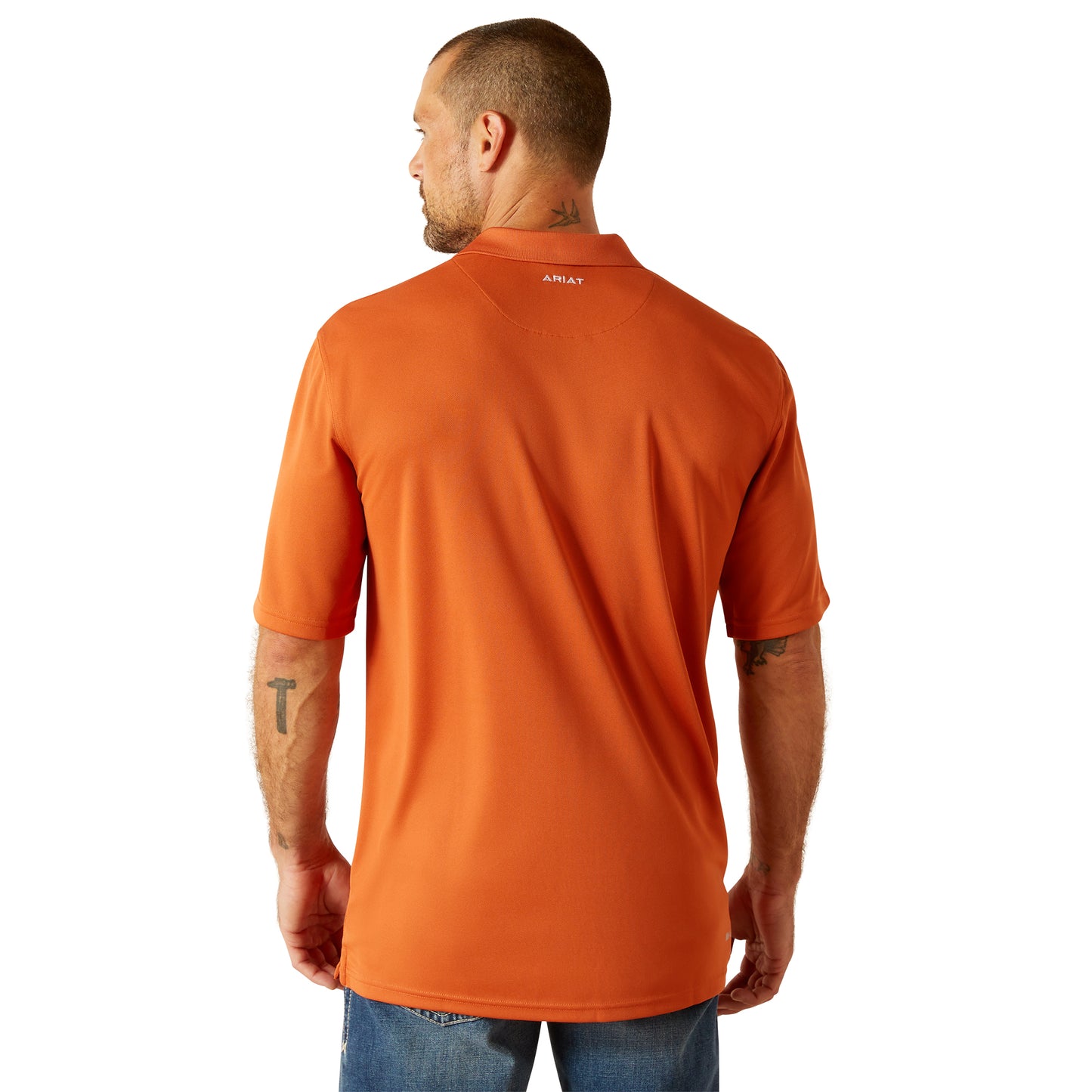 Ariat Men's Tek Foxes Orange Polo Shirt 10051347