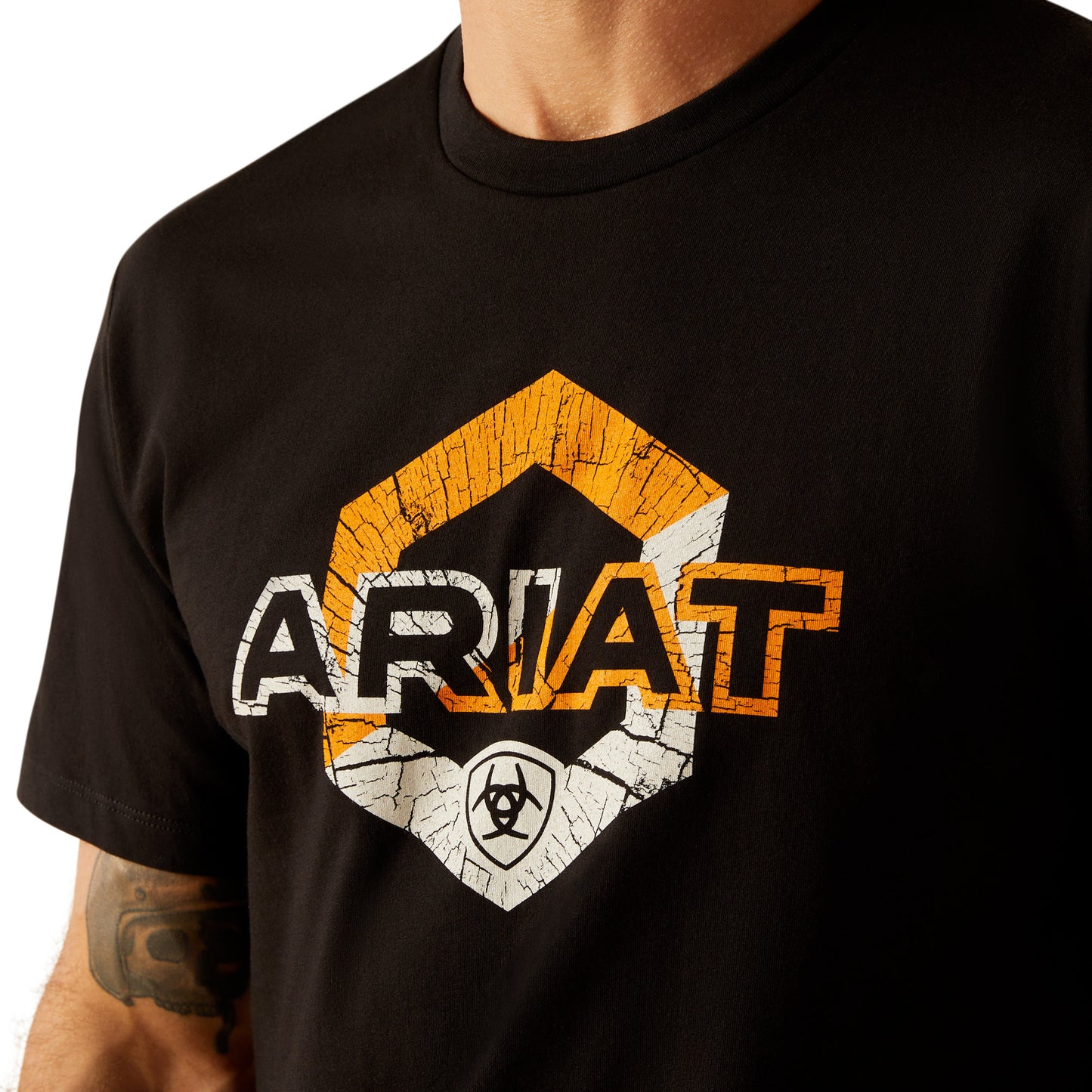 Ariat Men's Hex Static Graphic Black T-Shirt 10051760