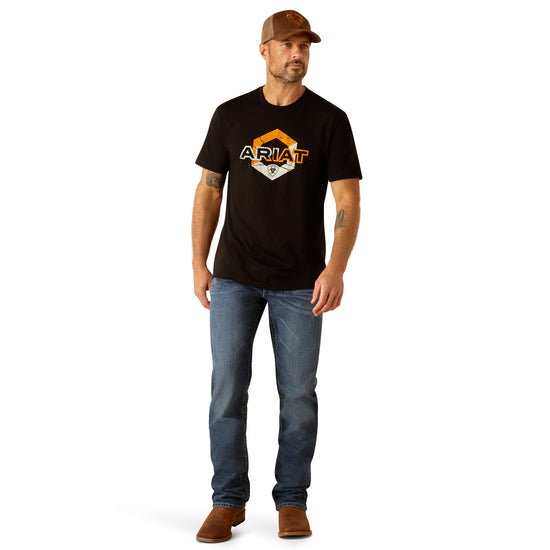 Ariat Men's Hex Static Graphic Black T-Shirt 10051760