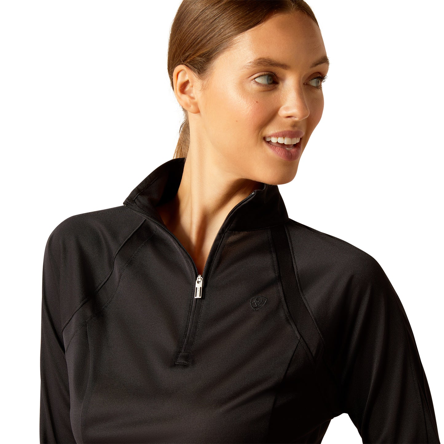 Ariat Ladies Sunstopper 3.0 Black Baselayer Shirt 10049041