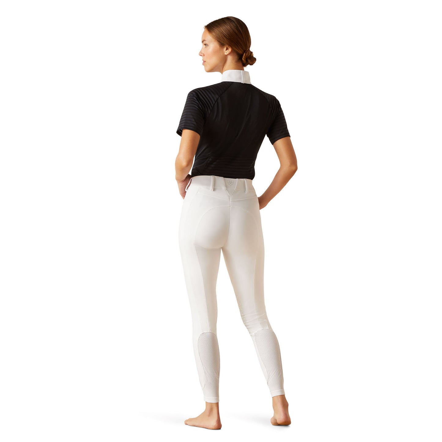 Ariat Ladies Tri Factor White Grace Knee Patch Breech 10049076