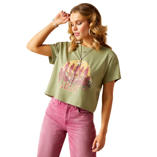 Ariat Ladies Sage Green Charlie Graphic T-Shirt 10048685