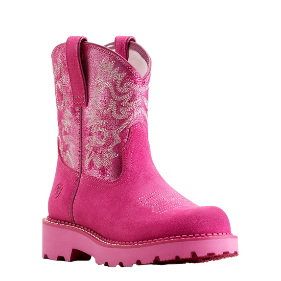 Ariat Ladies Fatbaby Hottest Pink Western Boots 10050997