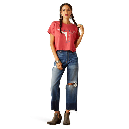 Ariat Ladies Lone Star Garnet Rose Graphic T-Shirt 10051299