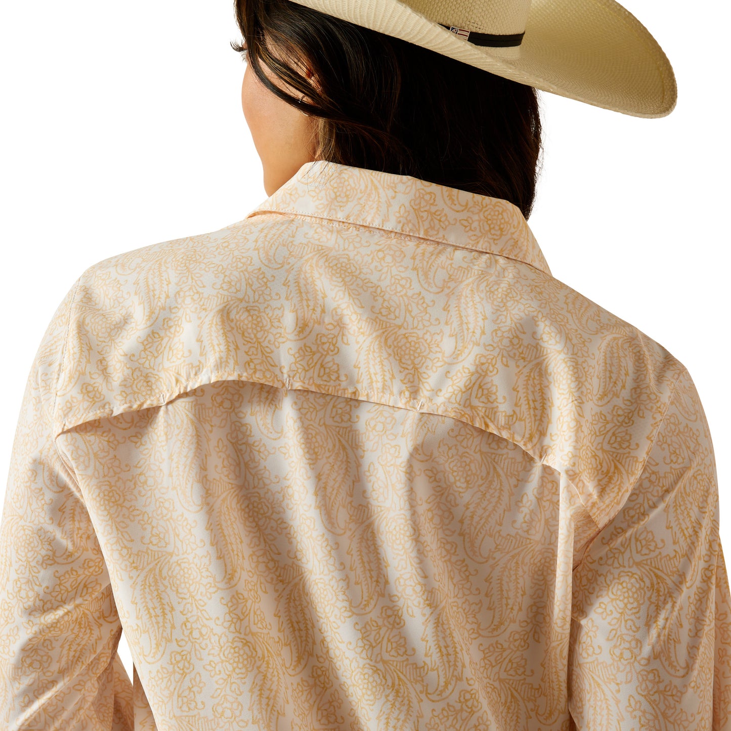 Ariat Ladies VentTEK Stretch Ochre Paisley Button Down Shirt 10051328