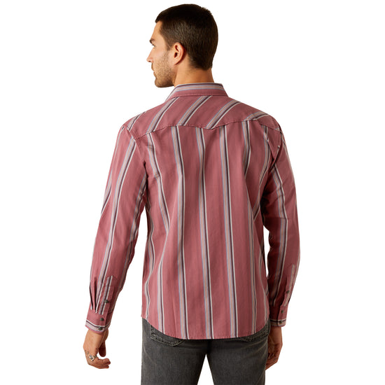 Ariat Men's Humphrey Red Retro Fit Snap Shirt 10054707