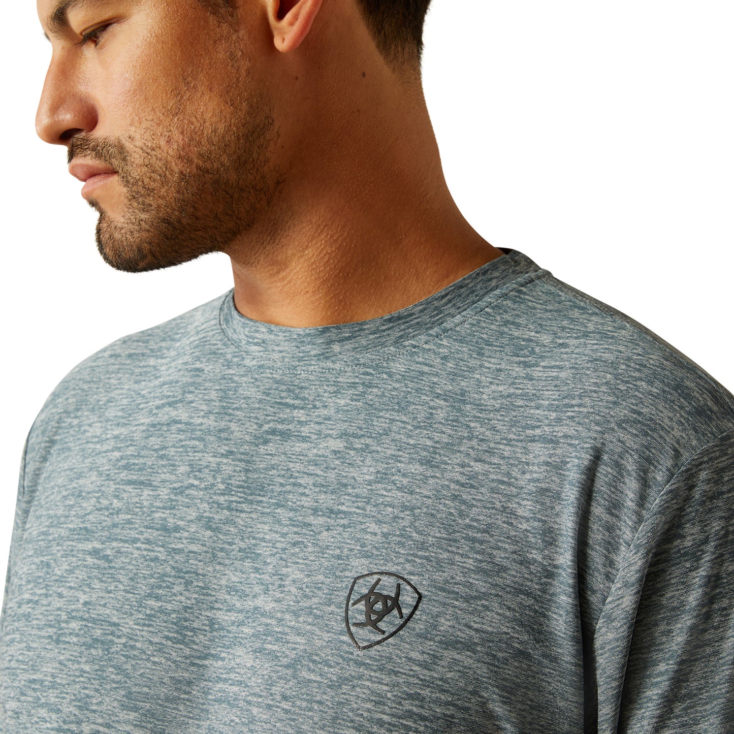 Ariat Men's Vertical Gradient Charger Newsboy Blue T-Shirt 10054762