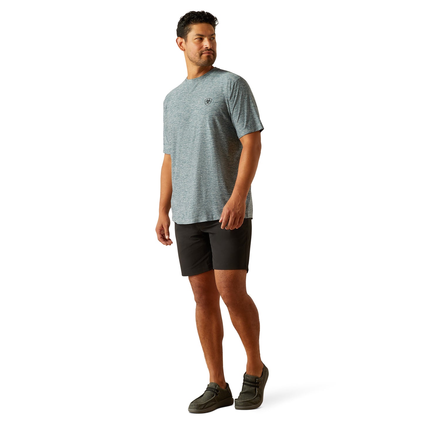 Ariat Men's Vertical Gradient Charger Newsboy Blue T-Shirt 10054762