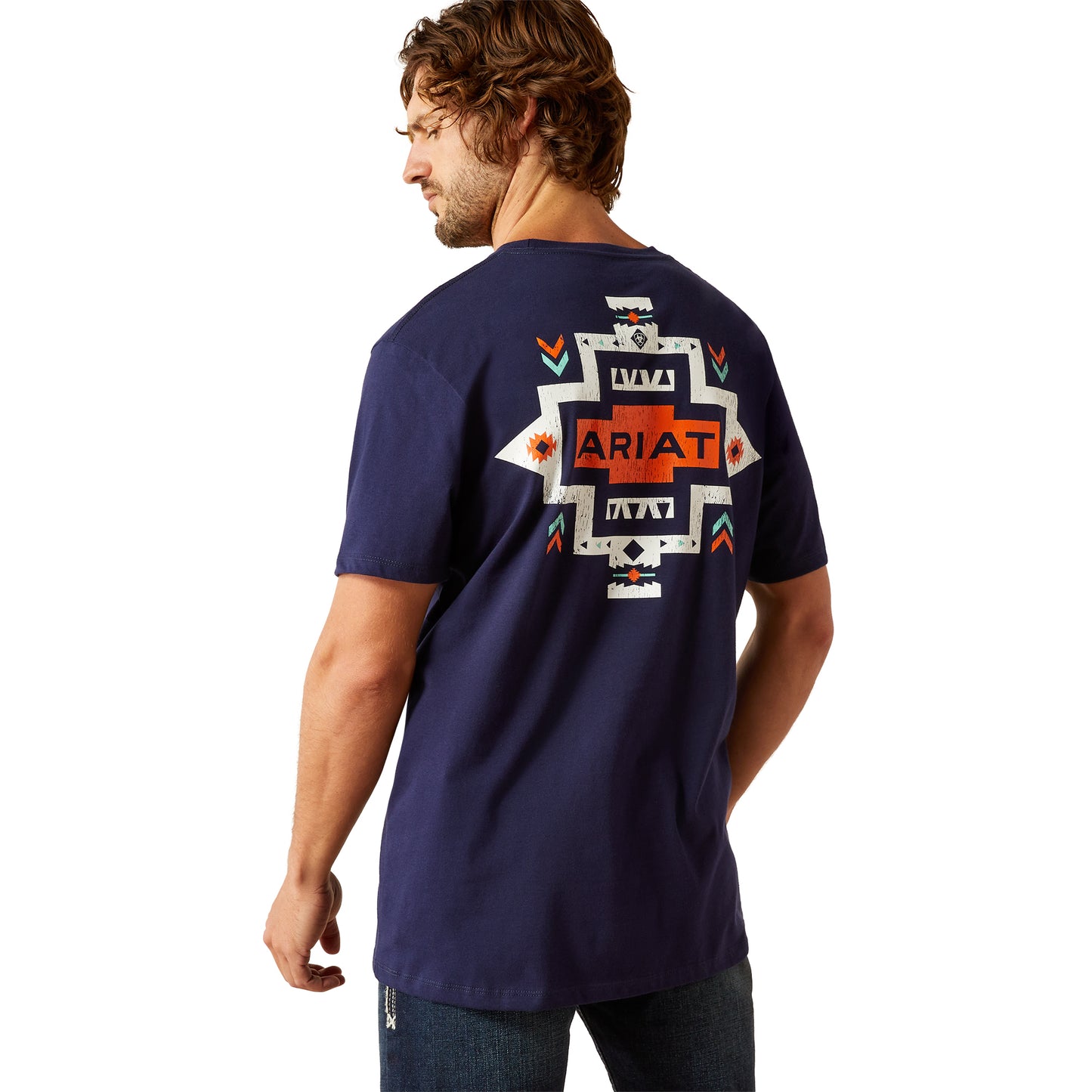Ariat Men's Southwest Classic Blue Pocket T-Shirt 10054844