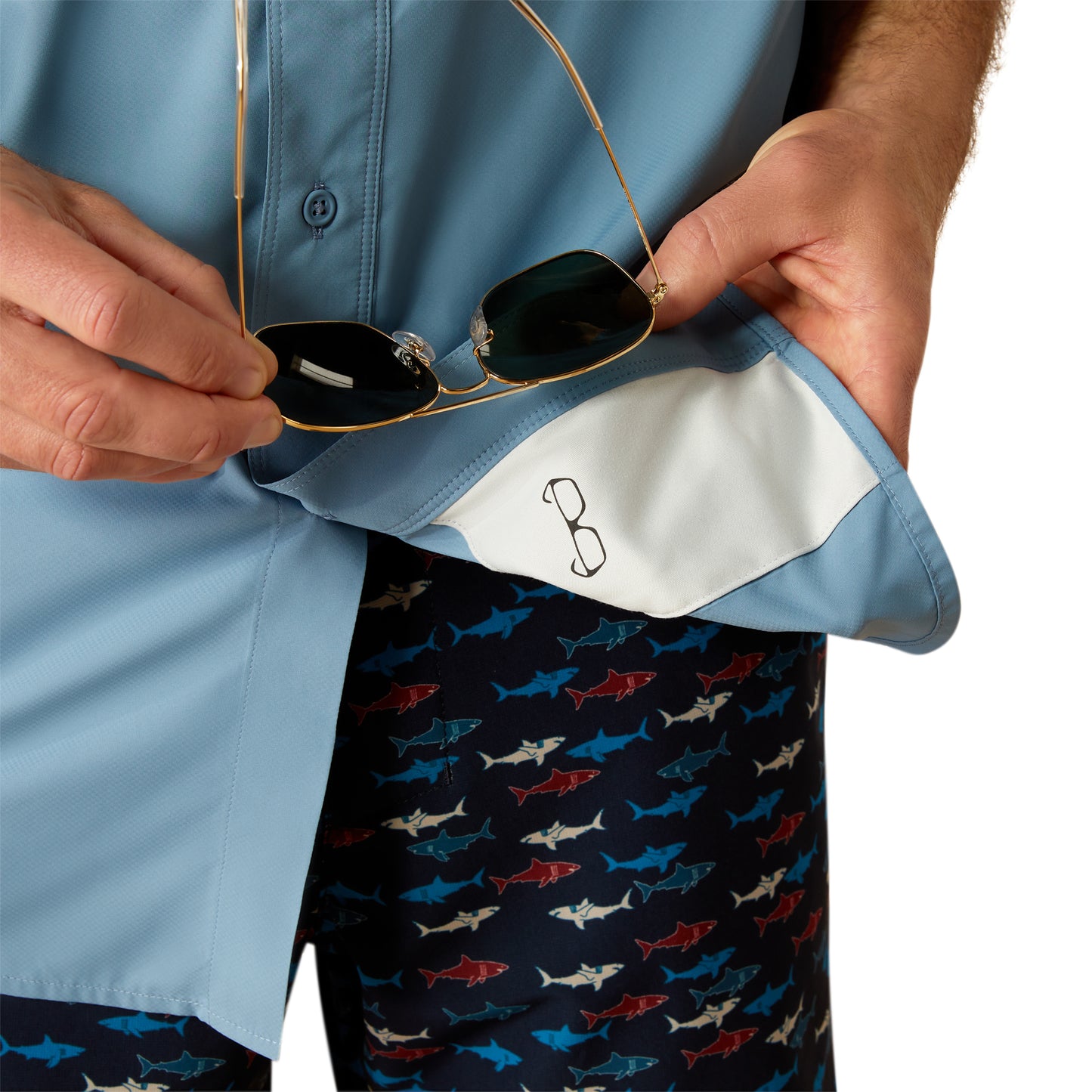 Ariat Men's VentTEK Outbound Blue Shadow Classic Fit Shirt 10055122