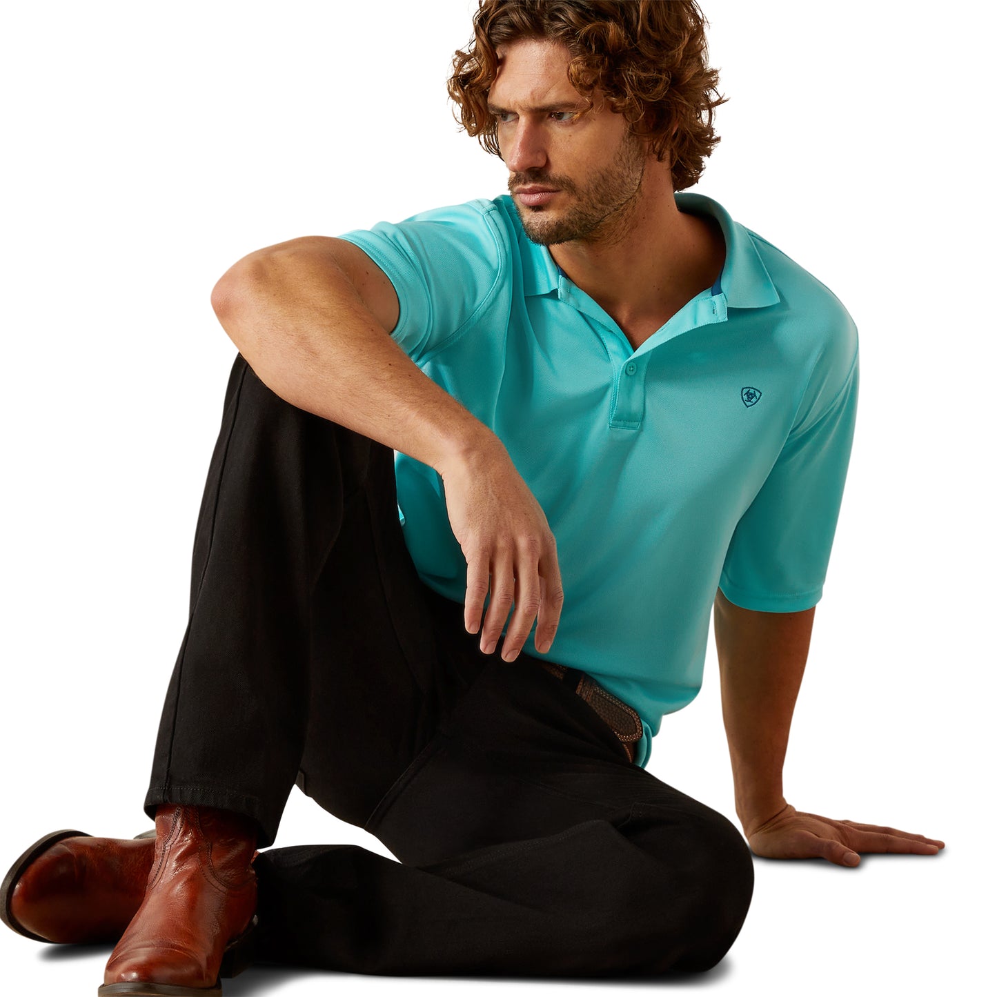 Ariat Men's Blue Radiance TEK Polo Shirt 10055249