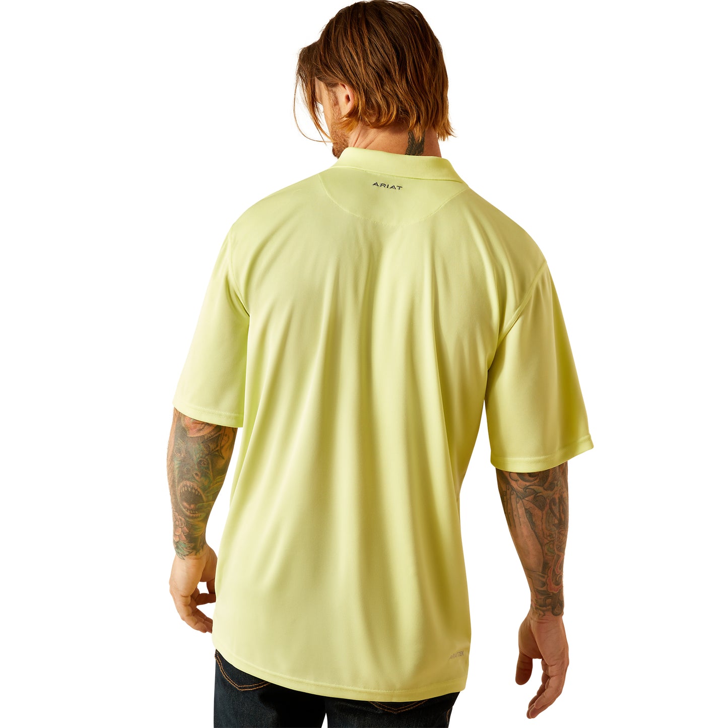 Ariat Men's TEK Shadow Lime Polo Shirt 10055254