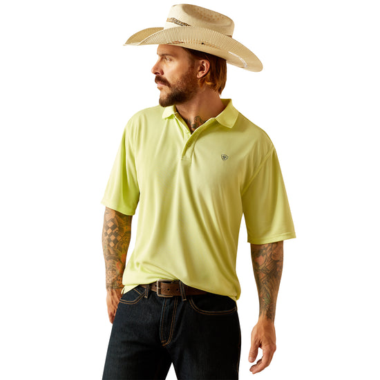 Ariat Men's TEK Shadow Lime Polo Shirt 10055254