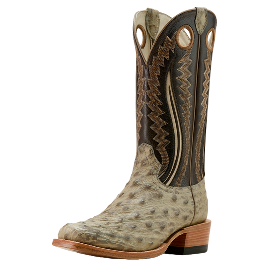 Ariat Men's Futurity Outlaw Platinum Full Quill Ostrich Cowboy Boots 10058167