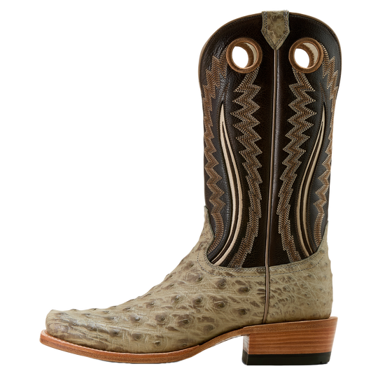Ariat Men's Futurity Outlaw Platinum Full Quill Ostrich Cowboy Boots 10058167