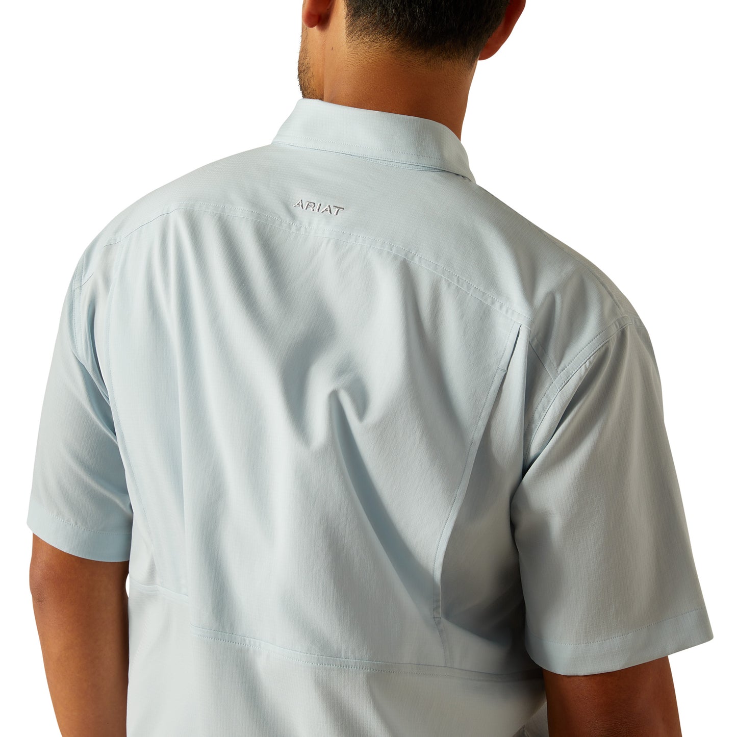 Ariat Men's VentTEK Classic Fit Papyrus Blue Button Down Shirt 10058814