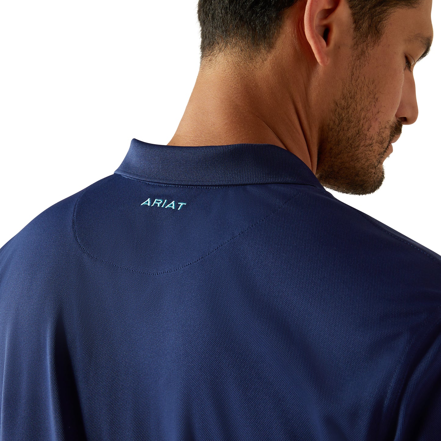 Ariat Men's TEK Solid Blue Depths Polo Shirt 10058817