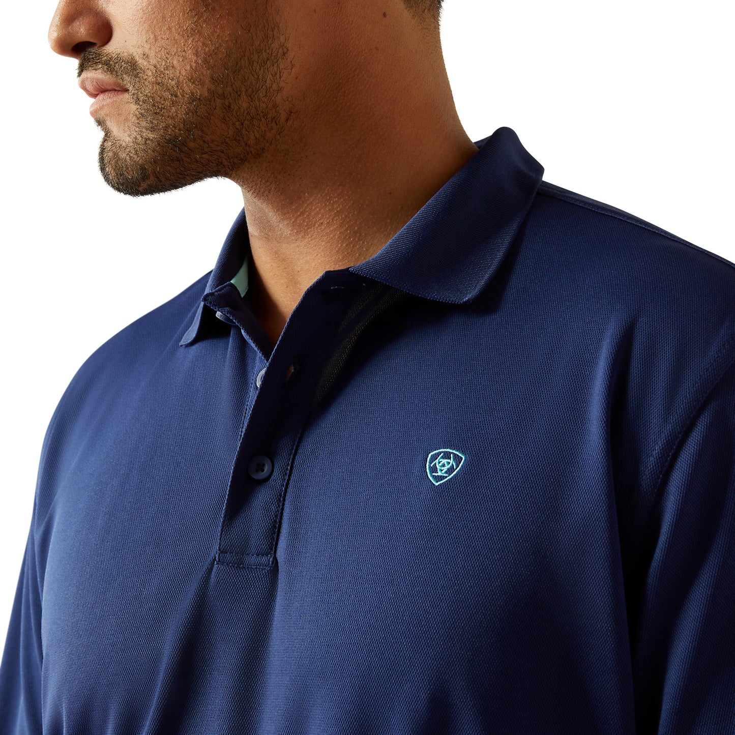 Ariat Men's TEK Solid Blue Depths Polo Shirt 10058817