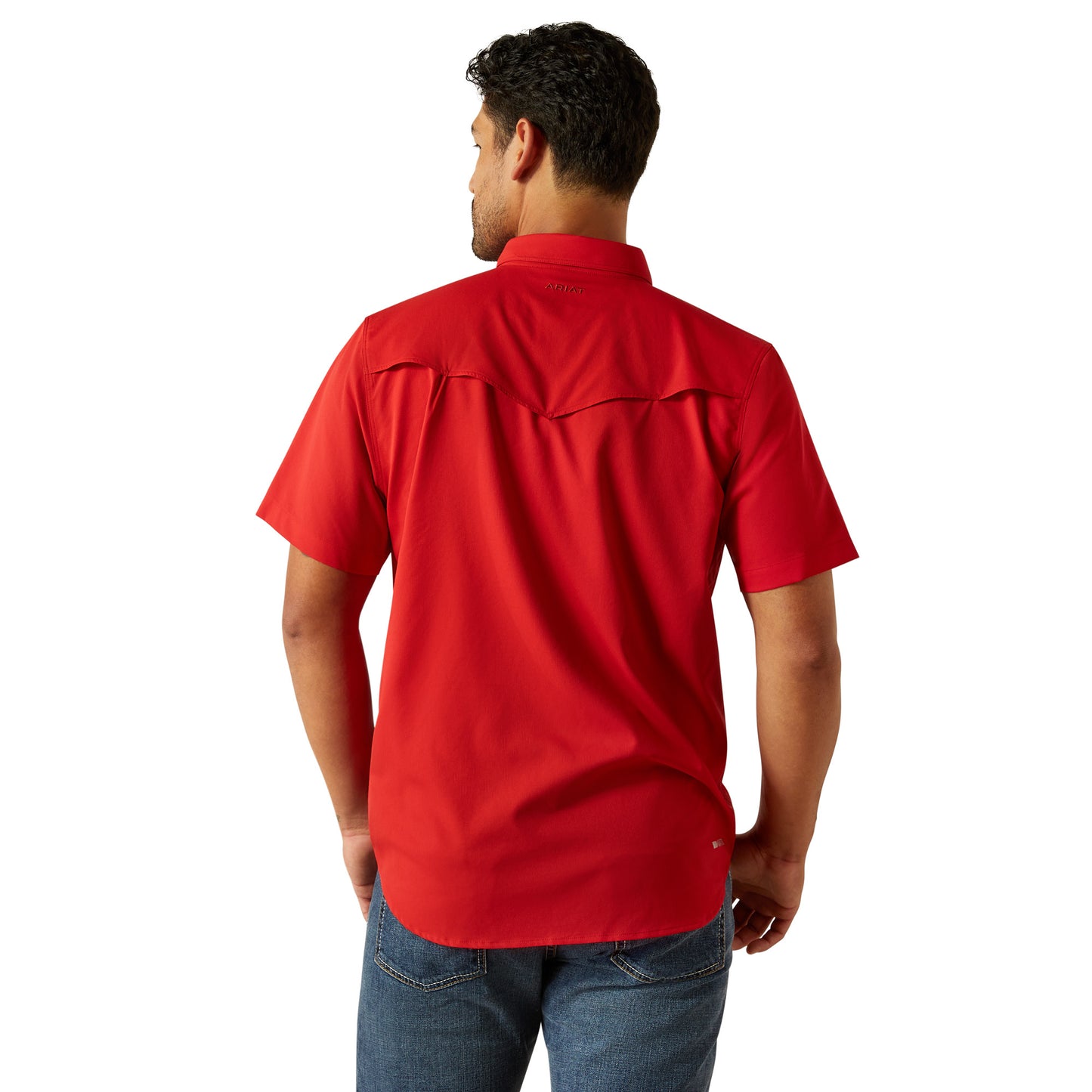 Ariat Men's VentTEK Western Fitted Haute Red Snap Shirt 10058824
