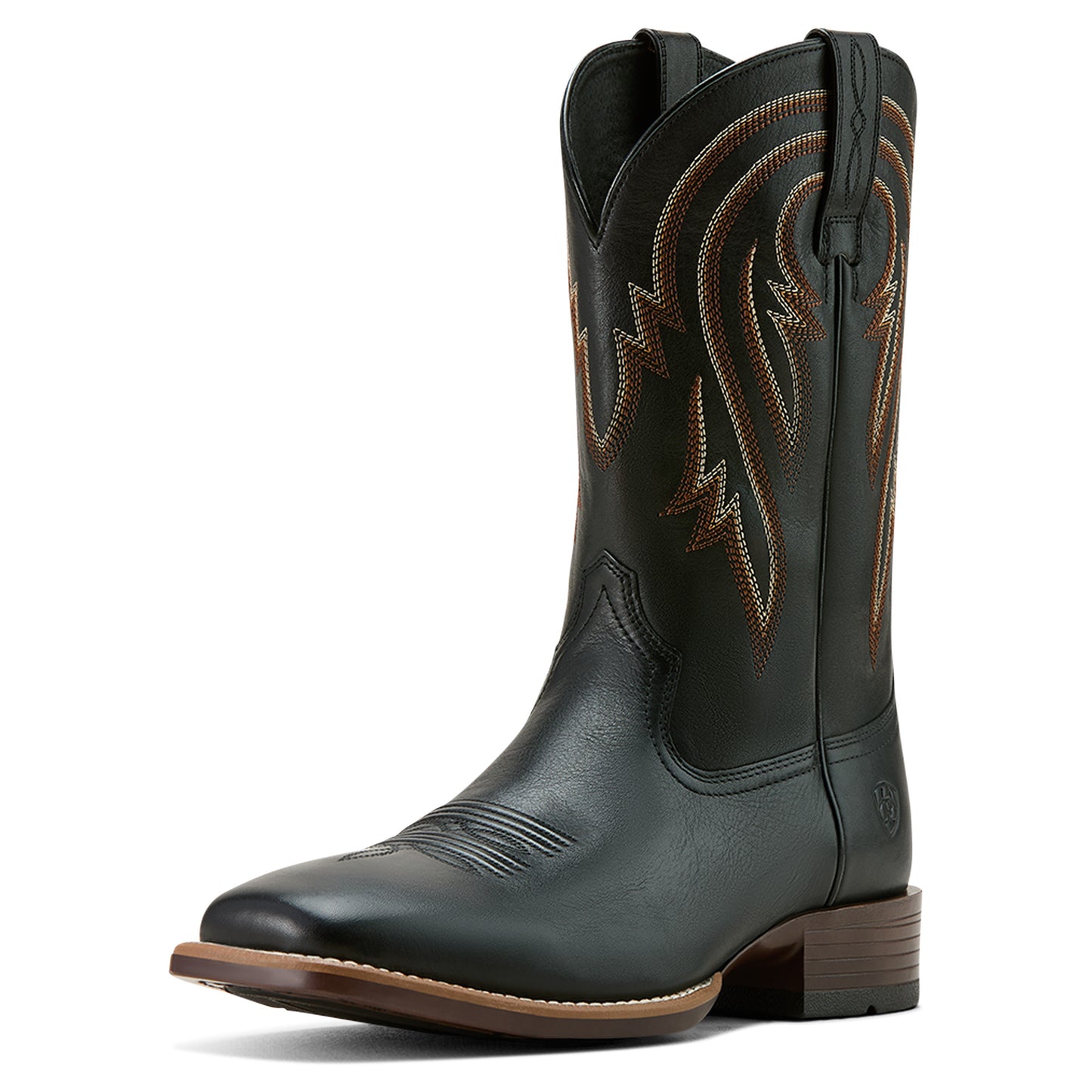 Ariat Men's Plano Supple Black Square Toe Cowboy Boot 10061195