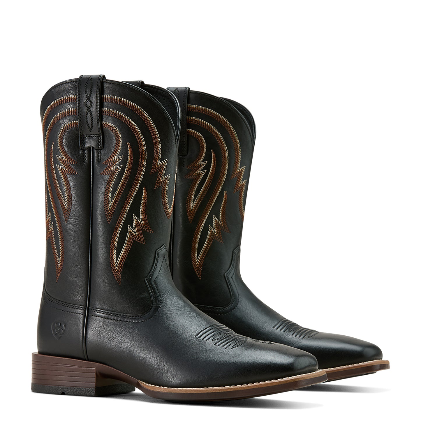 Ariat Men's Plano Supple Black Square Toe Cowboy Boot 10061195