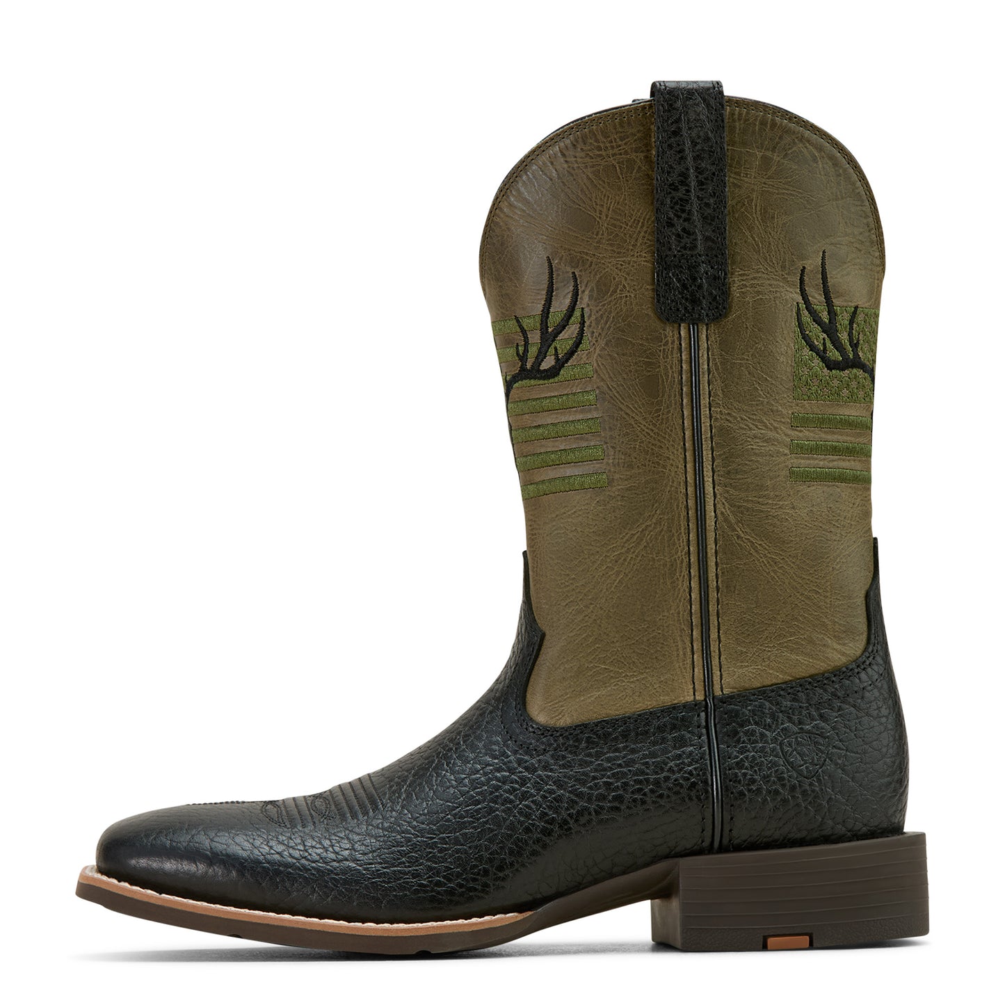 Ariat Men's Sport Antlers Black Adobe Western Boot 10061231