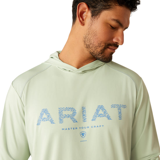 Ariat Men's Rebar Sunblocker Laurel Green Craft Hooded T-Shirt 10054423