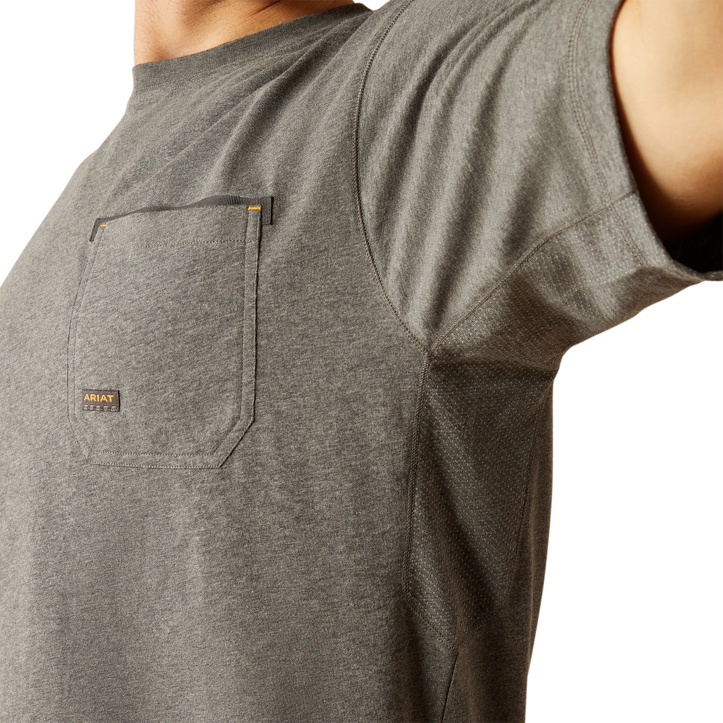 Ariat Men's Rebar Workman Beams Charcoal Graphic T-Shirt 10054431