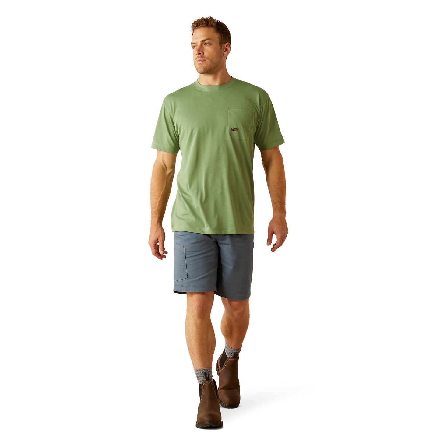 Ariat Men's Rebar Heat-Fighter Staple Loden GreenT-Shirt 10054534